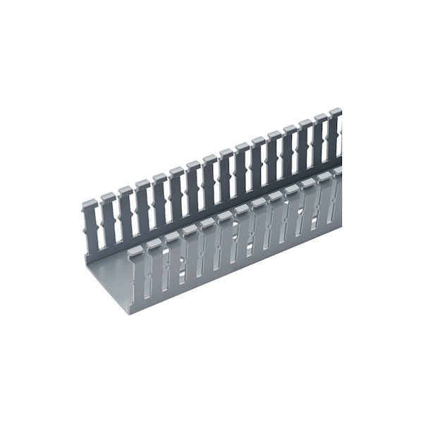 Panduit 4" X 5" WIRING DUCT TYPE F, SLOTTED SIDEWALL LT GREY, 6FT LENGTHS ROHS F4X5LG6